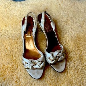 Vintage Italian Leather Lord and Taylor Kitten heals